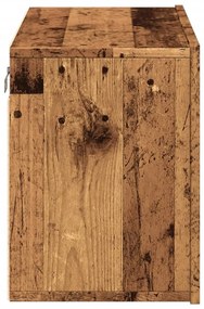 antik fa színű falra szerelhető TV-szekrény 60 x 30 x 41 cm