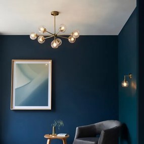 Endon 103172 - Csillár ALLEGRA 8xE14/7W/230V réz/átlátszó