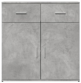 2 db betonszürke szerelt fa tálalószekrény 79 x 38 x 80 cm