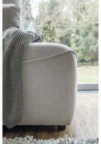 Krémszínű kinyitható sarokkanapé (variálható) Homely Tommy – Miuform