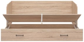Egyszemélyes széthúzható ágy 80 cm Tetrix 13 (szonoma tölgy) (tárolóhellyel). 1098495