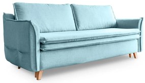 Világoskék kinyitható kanapé 225 cm Charming Charlie – Miuform