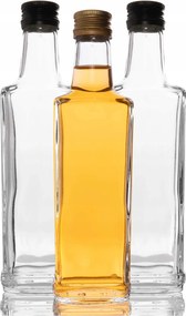 10x Tinktúra Palack Vodka Bor Limonádé Gyümölcslé Olívaolaj Ecet Gránit 0,2L