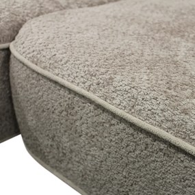 Sarokkanapé, szürkésbézs Taupe, balos, MURIEL ROH