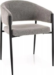 Akita étkezőszék szürke/fekete