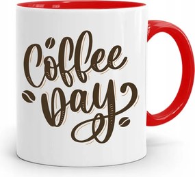 Barista Kávézó Bögre Piros, fényképes nyomattal