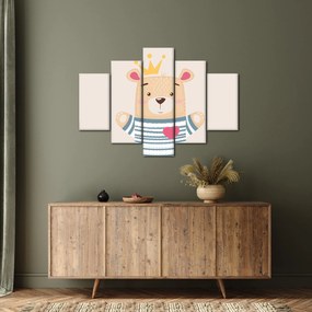 Kép - Teddy maci koronával (150x105 cm)