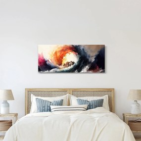 Kép - Az árvíz örvényében, akvarell (120x50 cm)
