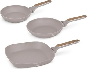 BerlingerHaus 3 részes serpenyő szett Taupe Collection(BH/8342)