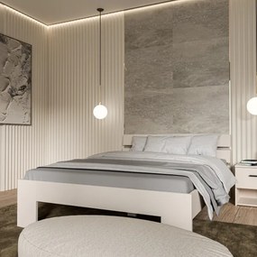 Kétszemélyes ágy PIROA 160x200 cm bézs