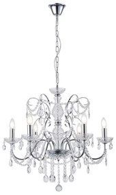 Csillár láncon 6xE14/15W/230V