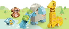 QMAN® 5002 | lego-duplo-kompatibilis építőjáték | 26 db nagy építőkocka | Állati paradicsom – kicsiknek