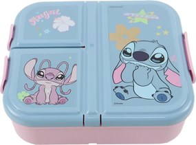 Disney Lilo és Stitch, a csillagkutya Alien 626 több rekeszes uzsonnás doboz, szendvicsdoboz