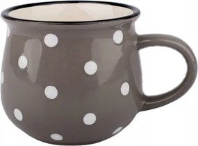 Kerámia Teásbögre Pöttyös szürke
