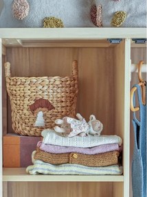 Natúr színű vízijácint játéktároló kosár szett 2 db-os ø 32x32 cm Agnes – Bloomingville Mini