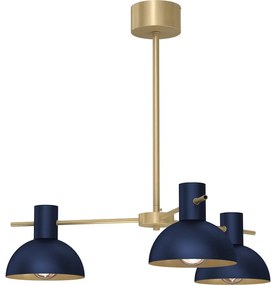 Csillár rúdon ESTATE MINI 3xE27/15W/230V kék