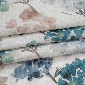 Világoskék-krémszínű függöny 135x250 cm Flosi – Restilo