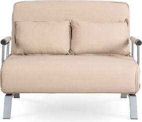 Kétszemélyes dönthető fotel bézs színben BART 2