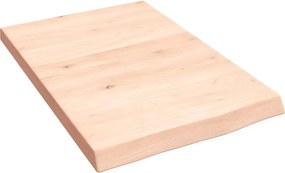 vidaXL kezeletlen tömör tölgyfa fali polc 40x60x(2-4) cm