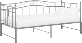 vidaXL szrüke fém kihúzható kanapéágykeret 90 x 200 cm