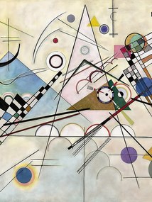 Kandinsky Poszter nappaliba 70x100cm Kompozíció_8 db absztrakt art #561