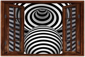 Poszterek 120x80 Absztrakt fekete-fehér