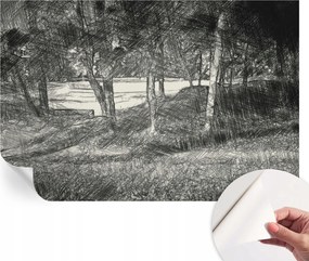 Modern Öntapadós Fotótapéta Mosható Csendes tájkép 104x70 cm