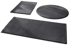 Sötétszürke fürdőszobai kilépő szett 3 db-os 50x90 cm – Mila Home