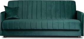 Dönthető kanapé zöld színben, bársony kárpittal, PORTO