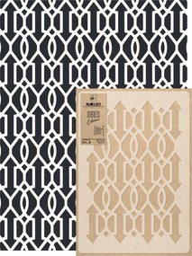 Festősablon Ismételhető Többször felhasználható 59x95cm Tapéta Geometria Nyilak