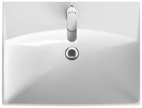 Cersanit S801-142-DSM -Függesztett fürdőszobai szekrény mosdóval LARA CITY 60 fehér