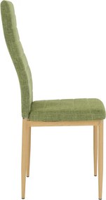 Szék, zöld szövet/bükk, COLETA NOVA
