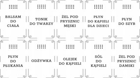 Matrica Címkék Palackok Kozmetikumok Szappan Szett 20 Db Fehér