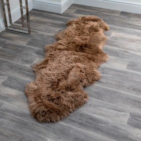 Bézs merinói gyapjú takaró, 60 x 240 cm - Native Natural
