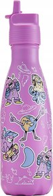 Chilly's Original Acél Vízpalack Gyerekeknek 350 ml Rózsaszín Legénység