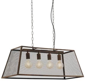 Eglo 49799 - Mennyezeti függesztékes lámpa AMESBURY 4xE27/60W