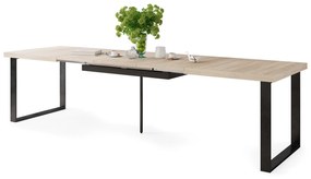 AVELLA Sonoma Tölgy - Loft stílusú asztal nappaliba/étkezőbe kinyitható akár 3,1 m-ig!