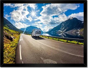 Poszterek keretben 40x30 Lakókocsi turizmus