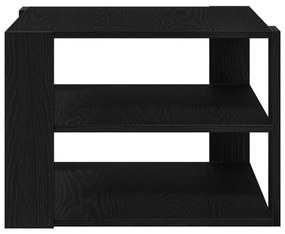 Fekete tölgy Dohányzóasztal 59,5x59,5x40 cm Műszaki fa