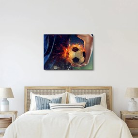 Kép - Futball-labda a tűzben (70x50 cm)