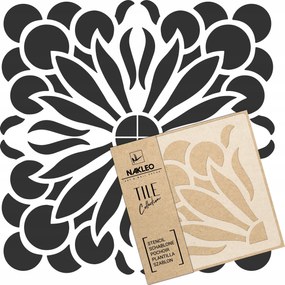 Festősablon Csempe Csempék Többször felhasználható 45x45cm Geometrikus minta Palvo