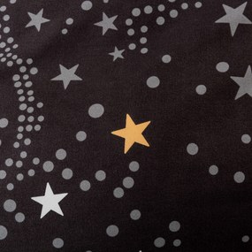 Flanel mikroszálas ágyneműhuzat STELLAR sötétszürke Ágyneműhuzat mérete: 2 db 70 x 90 cm | 200 x 220 cm