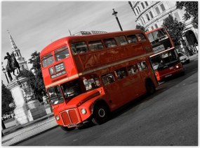 Poszterek 135x100 Piros busz London