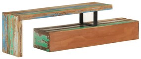 tömör újrahasznosított fa TV-állvány (118-200) x 30 x 40 cm