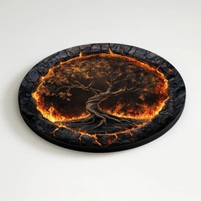 DUBLEZ | Fából készült életfa a falra - Volcanic