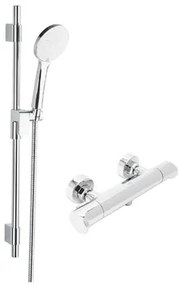 Zuhany csaptelep SAT Dark zuhanyszettel együtt 150 mm króm SATBSDA268CRSET
