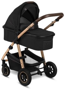 Lionelo - Kombinált 3 az 1-ben babakocsi AMBER Fekete ónix
