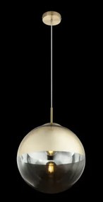 Globo 15857 Függeszték metál arany, üveg átlátszó,arany, ø: 300, Foglalat típusa:1xE27 60W 230V