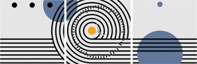 Kép - Minimalista absztrakció N⁰1 (órával) (90x30 cm)