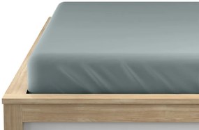Jersey gumis lepedő zöldeskék 140 x 200 cm